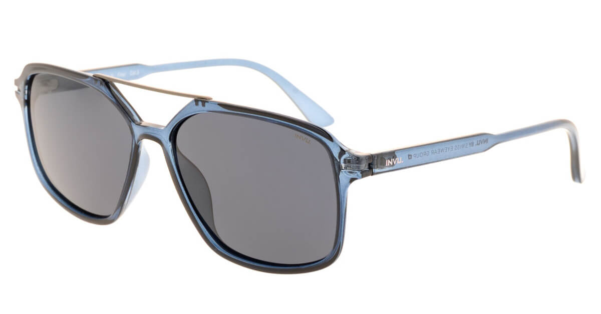 Moderne i elegantne unisex INVU B2011B sunčane naočare sa tankim plastičnim okvirom.
