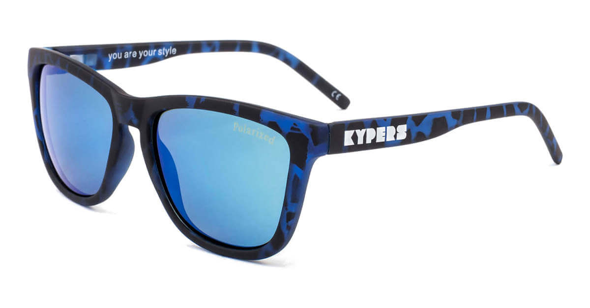 Polarizovane sunčane naočare KYPERS CAIPIRINHA mat plavo šareni okvir sa zamenljivom ručicom.